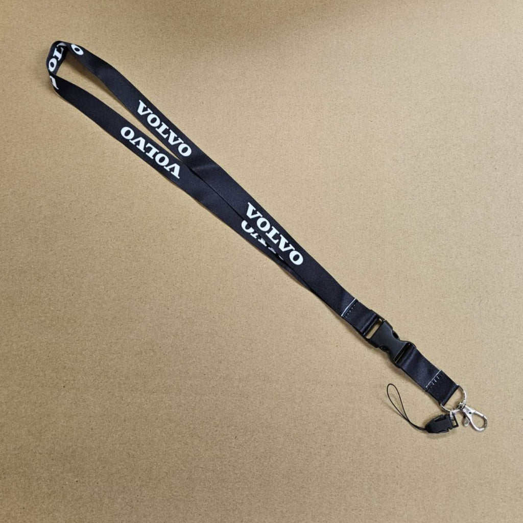 BRAND NEW VOLVO Car Keychain Tag Rings Keychain JDM Drift Lanyard Black