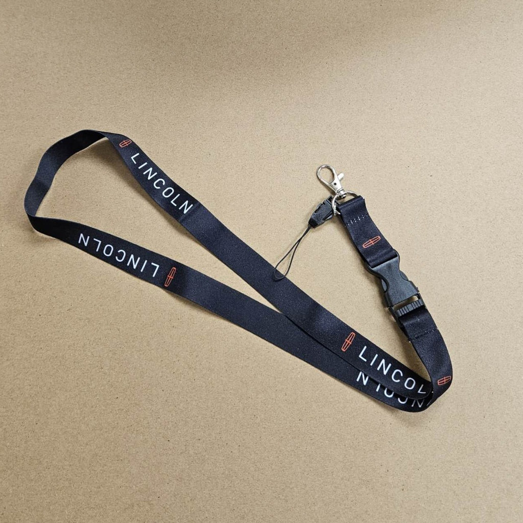 BRAND NEW LINCOLN Car Keychain Tag Rings Keychain JDM Drift Lanyard Black