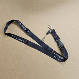 BRAND NEW LINCOLN Car Keychain Tag Rings Keychain JDM Drift Lanyard Black