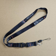 Load image into Gallery viewer, BRAND NEW LINCOLN Car Keychain Tag Rings Keychain JDM Drift Lanyard Black