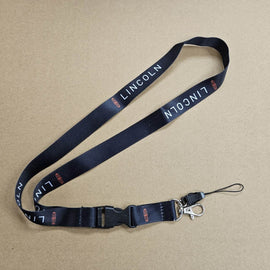 BRAND NEW LINCOLN Car Keychain Tag Rings Keychain JDM Drift Lanyard Black