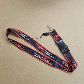 BRAND NEW TRD OFF ROAD Car Keychain Tag Rings Keychain JDM Drift Lanyard Black