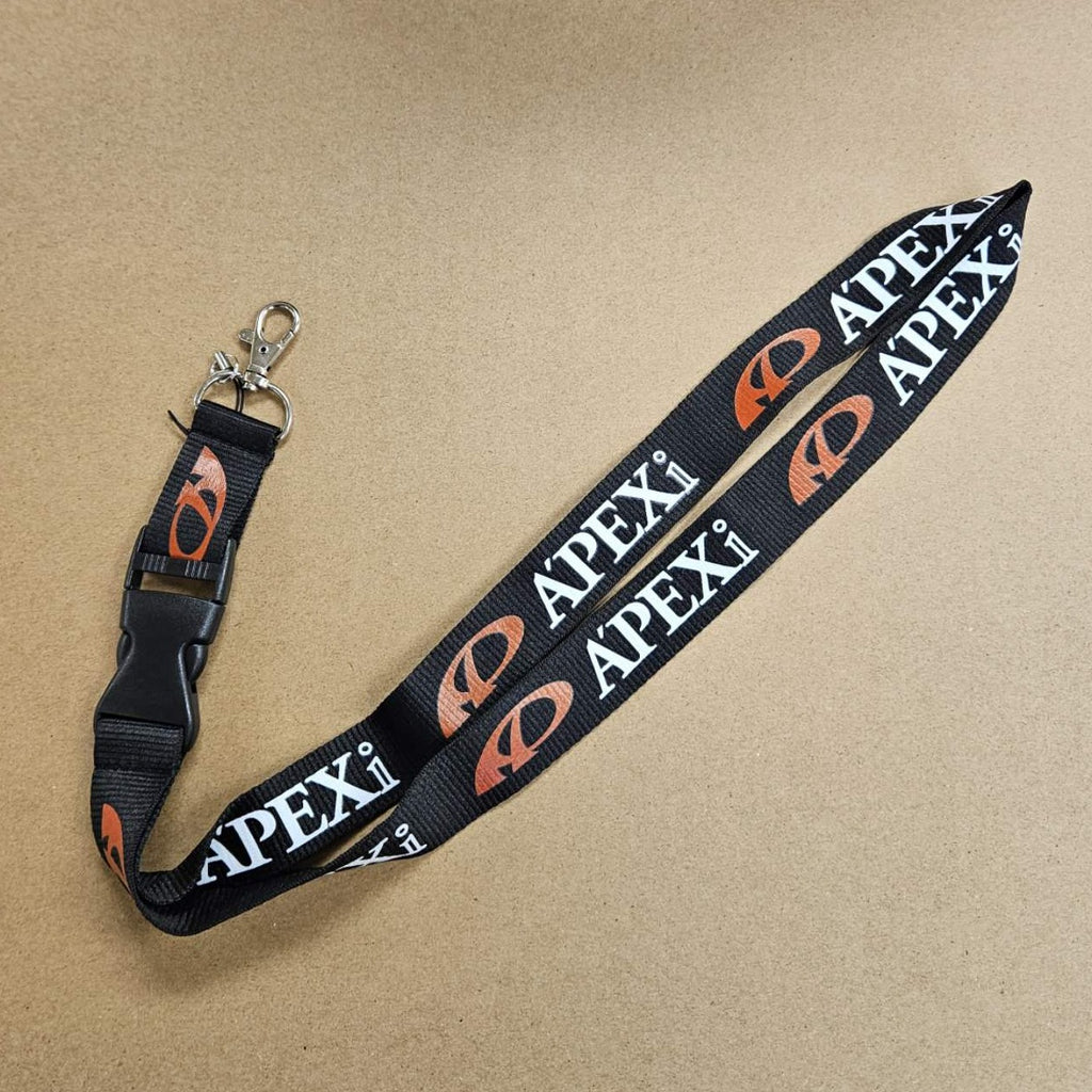 BRAND NEW APEXI Car Keychain Tag Rings Keychain JDM Drift Lanyard Black