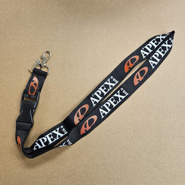 BRAND NEW APEXI Car Keychain Tag Rings Keychain JDM Drift Lanyard Black