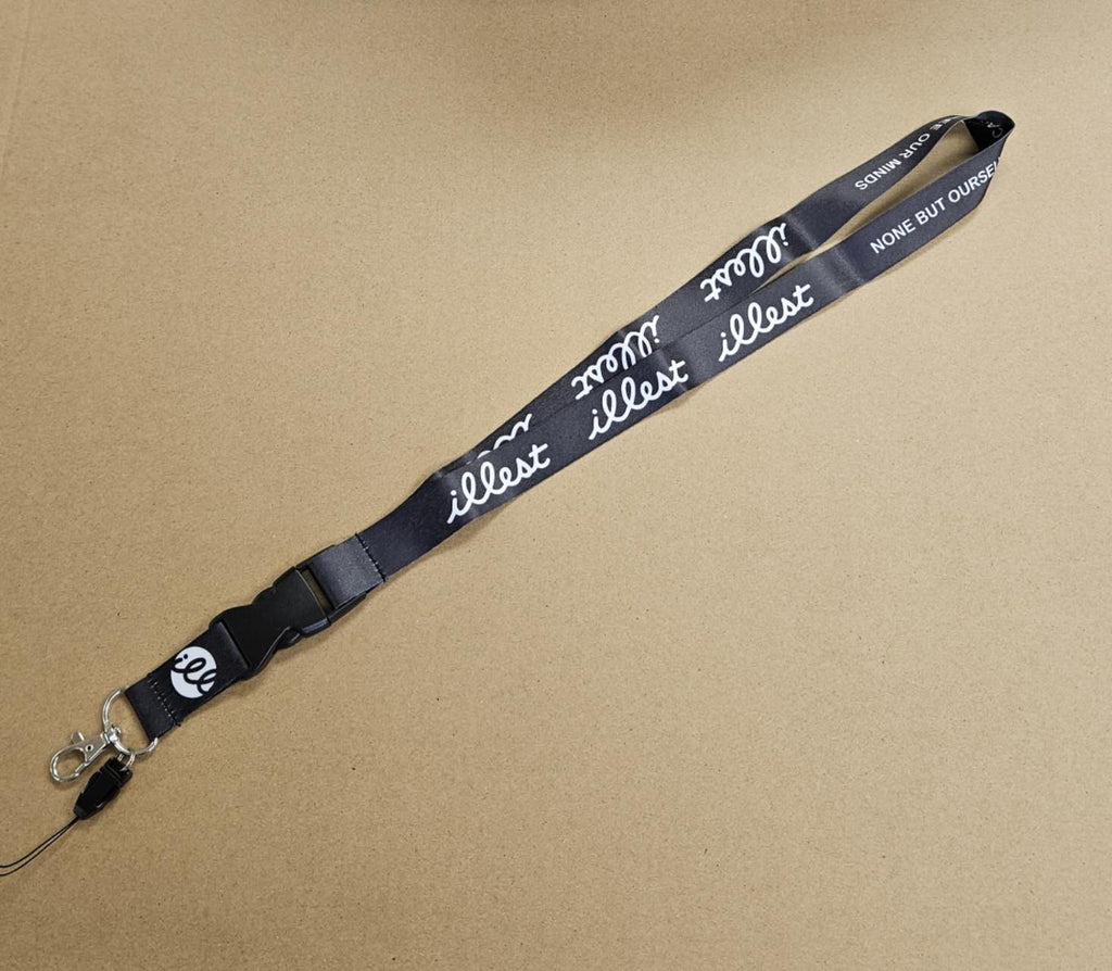 BRAND NEW ILLEST Car Keychain Tag Rings Keychain JDM Drift Lanyard Black