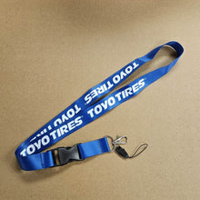 Load image into Gallery viewer, BRAND NEW TOYO TIRES Car Keychain Tag Rings Keychain JDM Drift Lanyard Blue