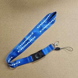 BRAND NEW CAMARO Car Keychain Tag Rings Keychain JDM Drift Lanyard Blue