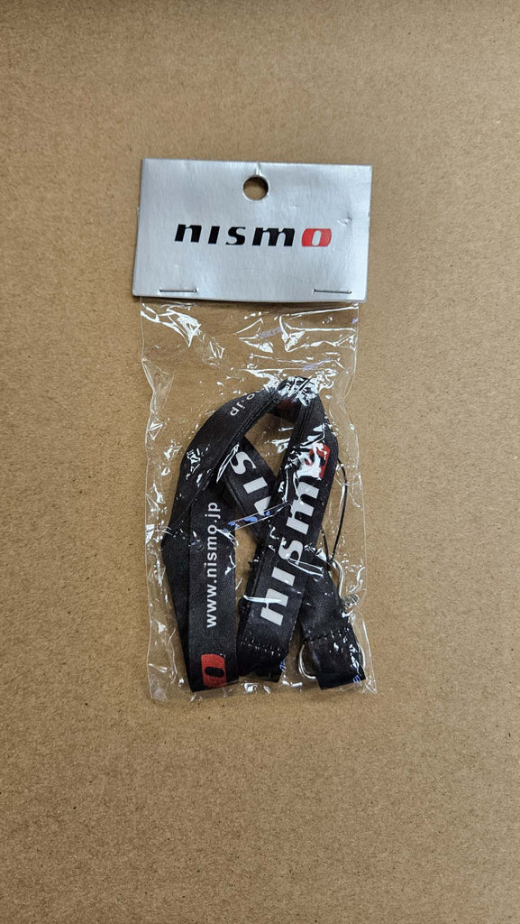 BRAND NEW NISSAN NISMO Car Keychain Tag Rings Keychain JDM Drift Lanyard Black W/ Packaging