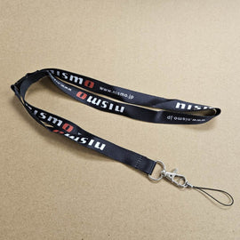 BRAND NEW NISSAN NISMO Car Keychain Tag Rings Keychain JDM Drift Lanyard Black W/ Packaging