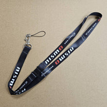 Load image into Gallery viewer, BRAND NEW NISSAN NISMO Car Keychain Tag Rings Keychain JDM Drift Lanyard Black W/ Packaging