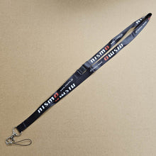 Load image into Gallery viewer, BRAND NEW NISSAN NISMO Car Keychain Tag Rings Keychain JDM Drift Lanyard Black W/ Packaging