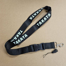 Load image into Gallery viewer, BRAND NEW TAKATA Car Keychain Tag Rings Keychain JDM Drift Lanyard Black