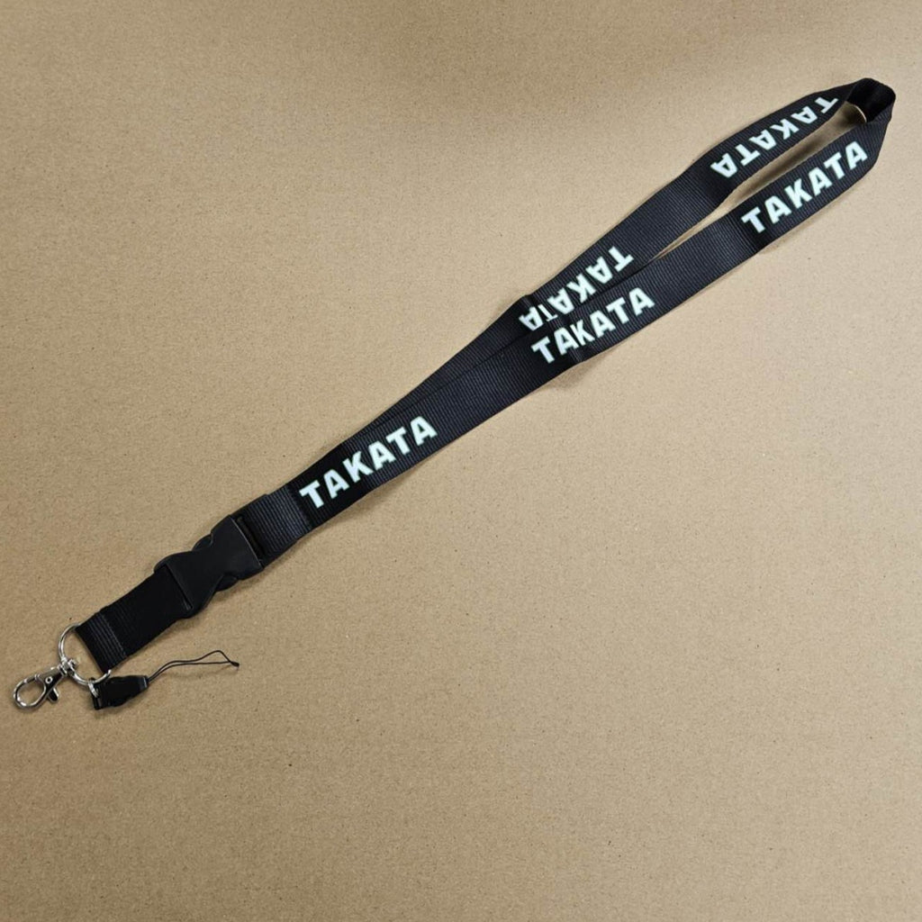 BRAND NEW TAKATA Car Keychain Tag Rings Keychain JDM Drift Lanyard Black