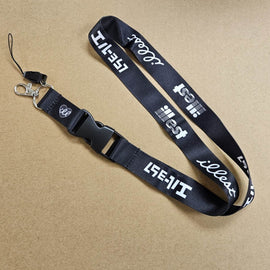 BRAND NEW ILLEST V2 Car Keychain Tag Rings Keychain JDM Drift Lanyard Black