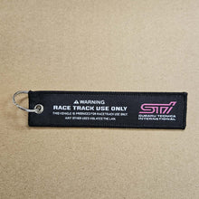 Load image into Gallery viewer, BRAND NEW IMPREZA WRX STI Black DOUBLE SIDE Racing Cell Holders Keychain Universal