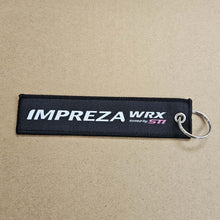 Load image into Gallery viewer, BRAND NEW IMPREZA WRX STI Black DOUBLE SIDE Racing Cell Holders Keychain Universal