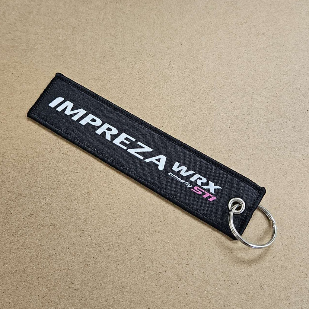 BRAND NEW IMPREZA WRX STI Black DOUBLE SIDE Racing Cell Holders Keychain Universal