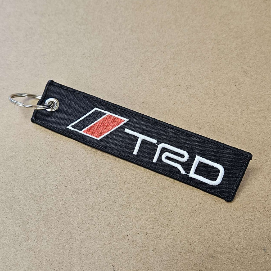 BRAND NEW TRD Black DOUBLE SIDE Racing Cell Holders Keychain Universal