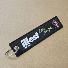 Load image into Gallery viewer, BRAND NEW ILLEST BRIDE Black DOUBLE SIDE Racing Cell Holders Keychain Universal