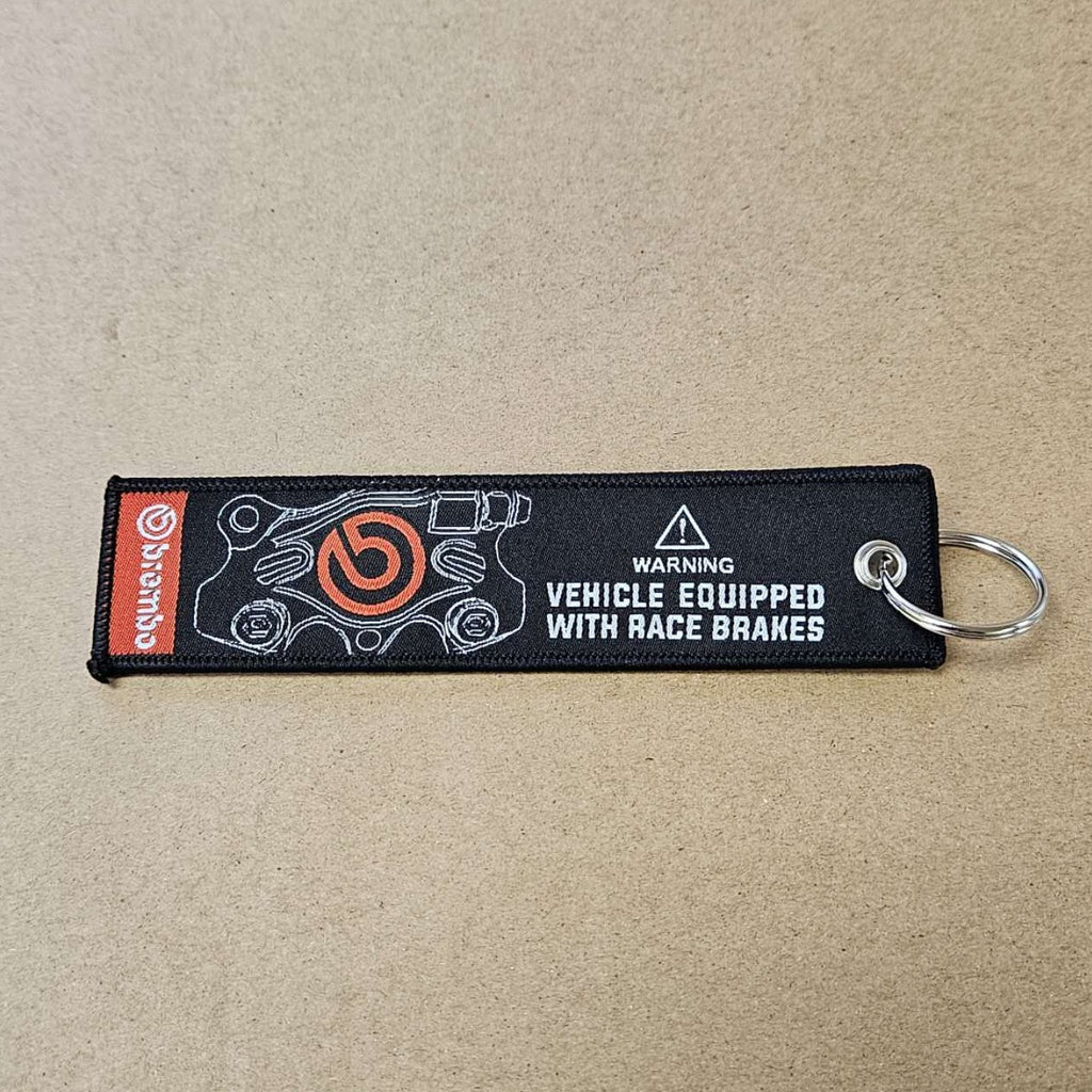 BRAND NEW BREMBO BLACK DOUBLE SIDE Racing Cell Holders Keychain Universal