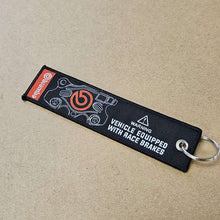 Load image into Gallery viewer, BRAND NEW BREMBO BLACK DOUBLE SIDE Racing Cell Holders Keychain Universal