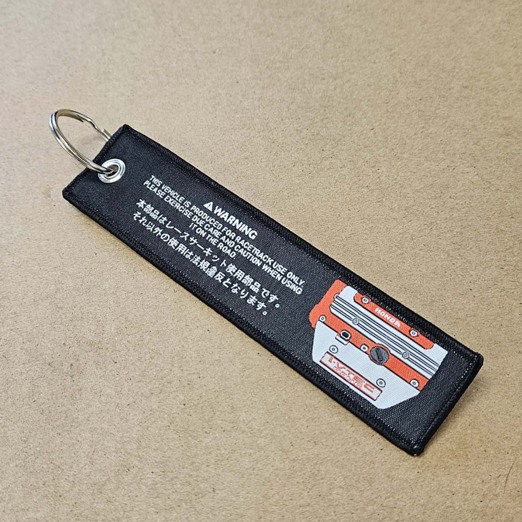 BRAND NEW HONDA TYPE R BLACK DOUBLE SIDE Racing Cell Holders Keychain Universal