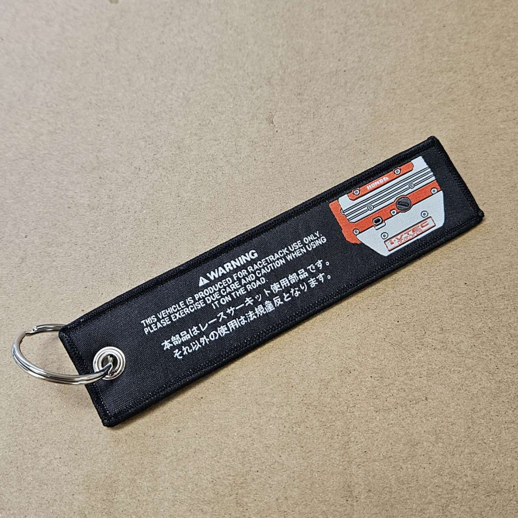 BRAND NEW HONDA TYPE R BLACK DOUBLE SIDE Racing Cell Holders Keychain Universal
