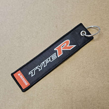 Load image into Gallery viewer, BRAND NEW HONDA TYPE R BLACK DOUBLE SIDE Racing Cell Holders Keychain Universal