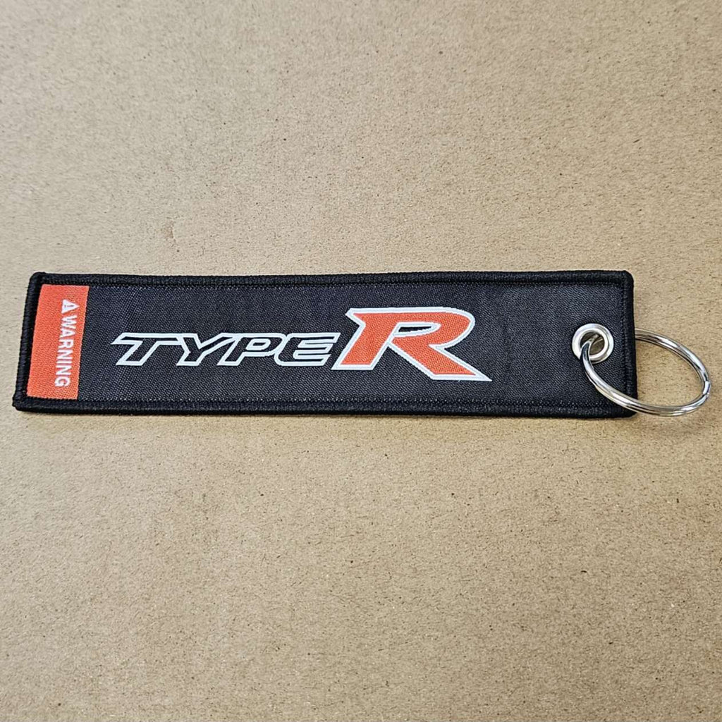BRAND NEW HONDA TYPE R BLACK DOUBLE SIDE Racing Cell Holders Keychain Universal
