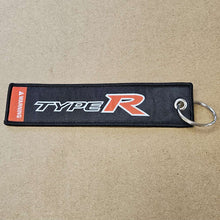 Load image into Gallery viewer, BRAND NEW HONDA TYPE R BLACK DOUBLE SIDE Racing Cell Holders Keychain Universal