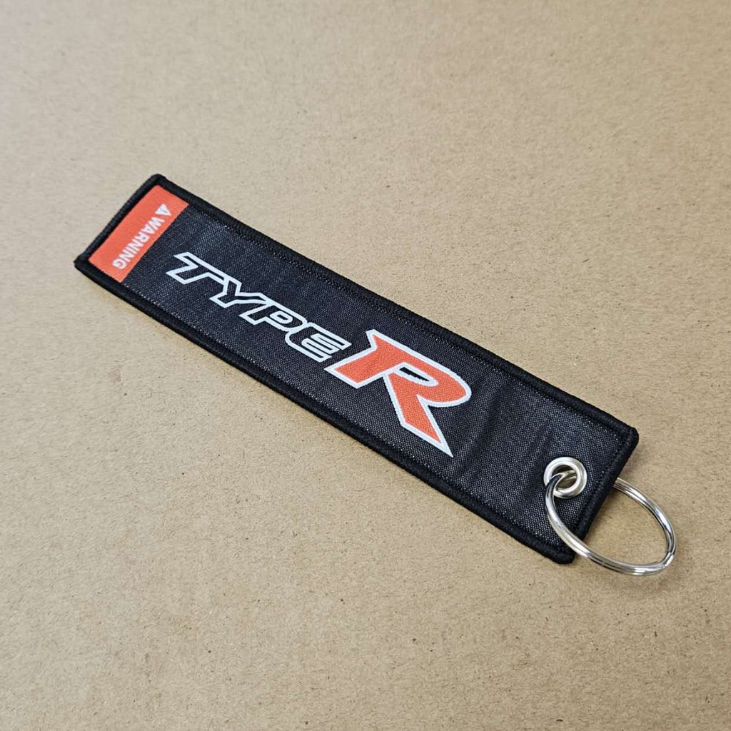 BRAND NEW HONDA TYPE R BLACK DOUBLE SIDE Racing Cell Holders Keychain Universal