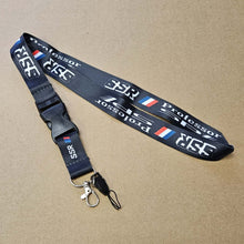 Load image into Gallery viewer, BRAND NEW SSR Wheels Car Keychain Tag Rings Keychain JDM Drift Lanyard Black