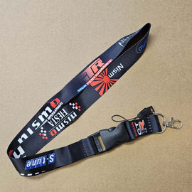 BRAND NEW NISMO Car Keychain Tag Rings Keychain JDM Drift Lanyard Black
