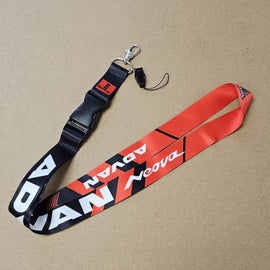 BRAND NEW ADVAN Car Keychain Tag Rings Keychain JDM Drift Lanyard Black