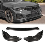 BRAND NEW 2019-2023 BMW G20 M-SPORT M340I REAL CARBON FIBER 3PCS FRONT BUMPER SPLITTER SPOILER LIP