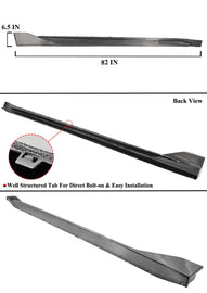 BRAND NEW 2021-2024 BMW G80 M3 MP STYLE REAL CARBON FIBER SIDE SKIRT EXTENSION REPLACEMENT