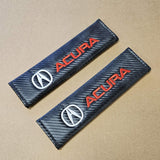 Brand New Universal 2PCS Acura Carbon Fiber Car Seat Belt Covers Shoulder Pad