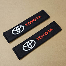 Load image into Gallery viewer, Brand New Universal 2PCS TOYOTA Fabric Seat Belt Cover Shoulder Pads Cushions