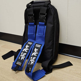Brand New JDM MUGEN POWER Racing Blue Harness Detachable Quick Release & Adjustable Shoulder Strap Backpack