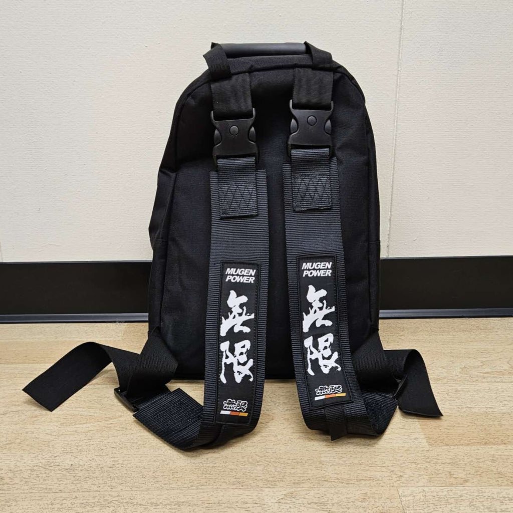 Brand New JDM MUGEN POWER Racing Black Harness Detachable Quick Release & Adjustable Shoulder Strap Backpack