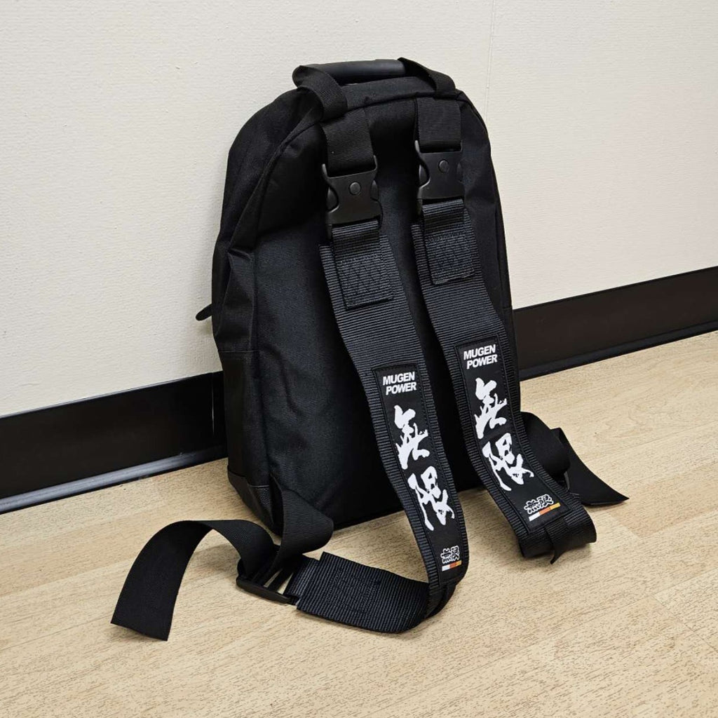 Brand New JDM MUGEN POWER Racing Black Harness Detachable Quick Release & Adjustable Shoulder Strap Backpack