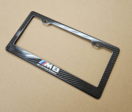 Brand New 1PCS BMW M8 M COMPETITION 100% Real Carbon Fiber License Plate Frame Tag Cover Original 3K With Free Caps