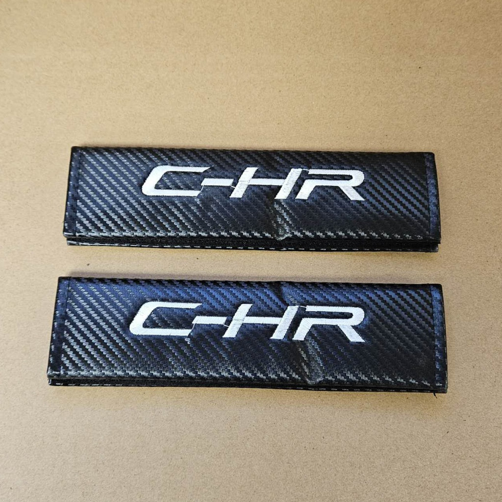 Brand New Universal 2PCS TOYOTA C-HR Carbon Fiber Car Seat Belt Covers Shoulder Pad Cushion