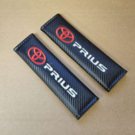 Brand New Universal 2PCS TOYOTA PRIUS Carbon Fiber Car Seat Belt Covers Shoulder Pad Cushion