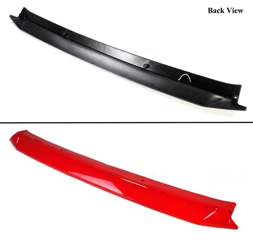 BRAND NEW 4PCS 2022-2023 Honda Civic 11th Gen Yofer Painted V3 Blk Rallye Red Bumper Lip Splitter Kit