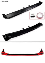 Load image into Gallery viewer, BRAND NEW 4PCS 2022-2023 Honda Civic 11th Gen Yofer Painted V3 Blk Rallye Red Bumper Lip Splitter Kit