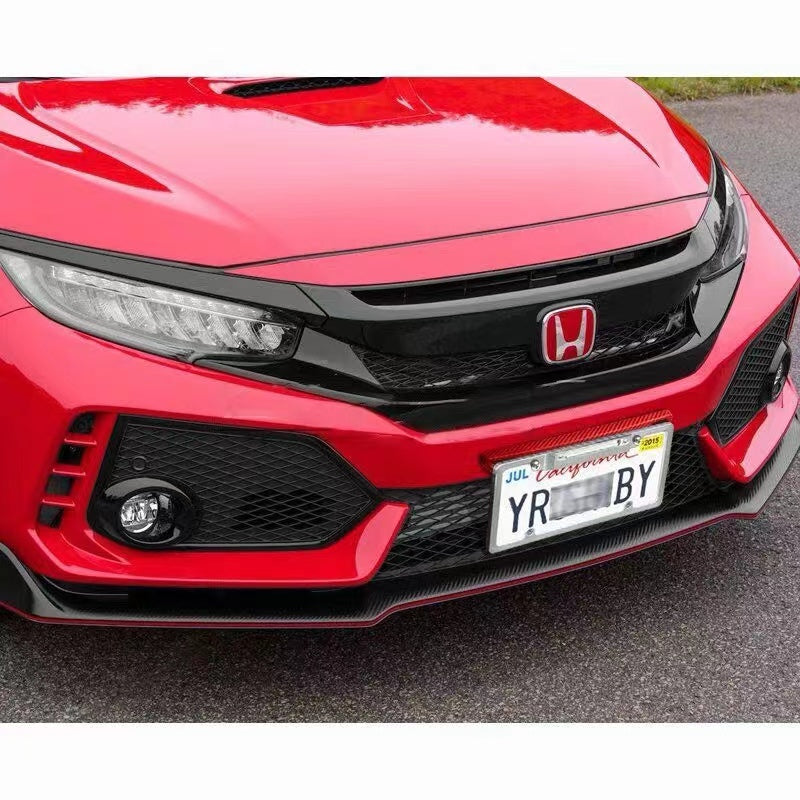 BRAND NEW 1PCS JDM Purple Carbon Fiber Look Bumper Front License Plate Holder Relocate Bracket