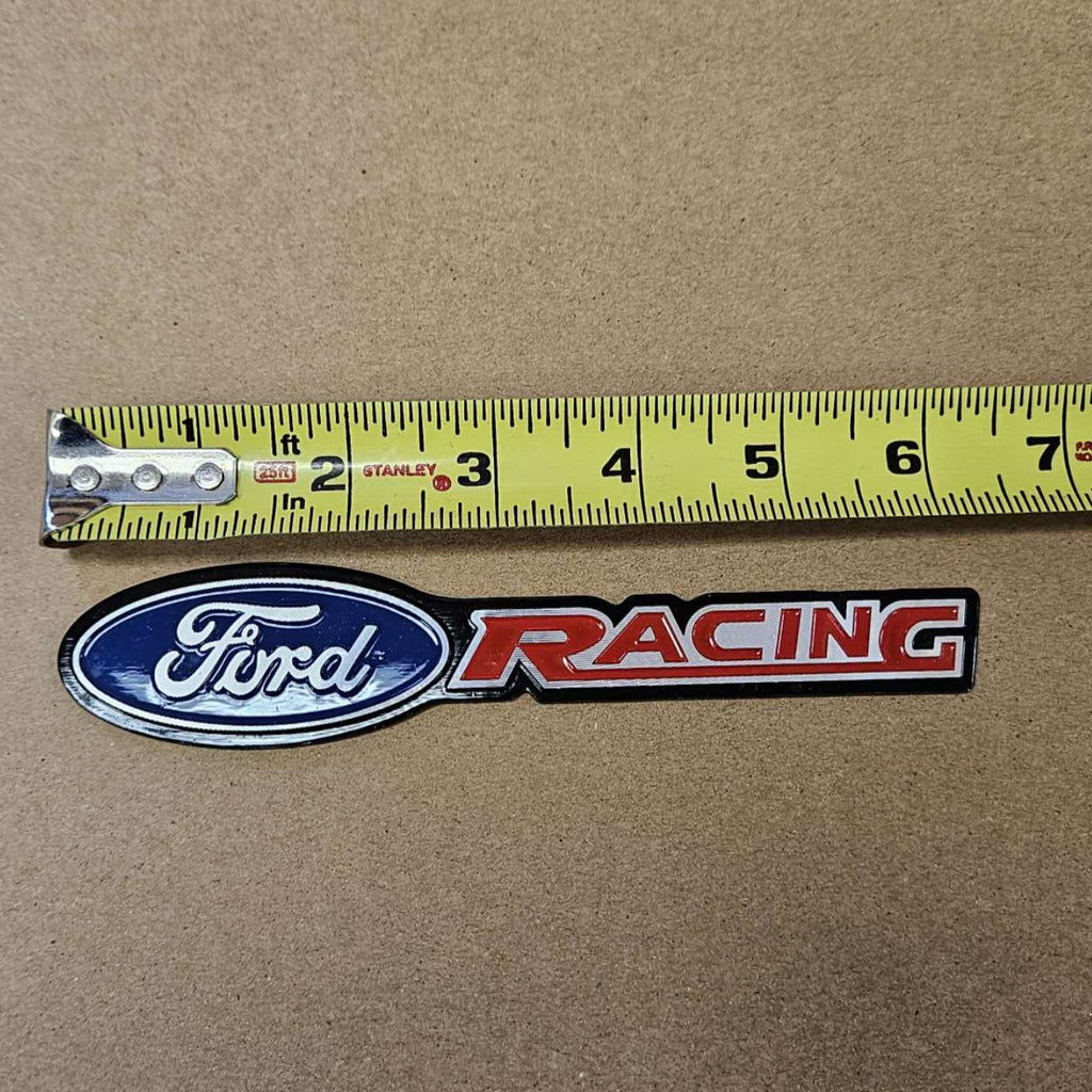 BRAND NEW UNIVERSAL FORD RACING METAL STEEL TRUNK EMBLEM BADGE STICKER