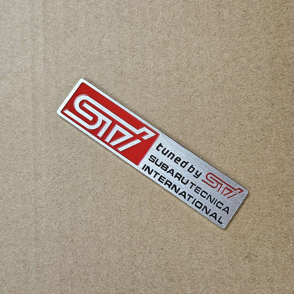 BRAND NEW UNIVERSAL STI SUBARU METAL STEEL TRUNK EMBLEM BADGE STICKER