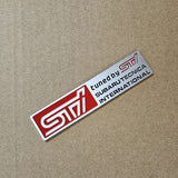 BRAND NEW UNIVERSAL STI SUBARU METAL STEEL TRUNK EMBLEM BADGE STICKER